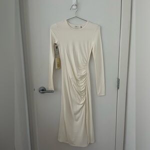 Wilfred Aritzia White Dress with Slit Size XXS 2XS